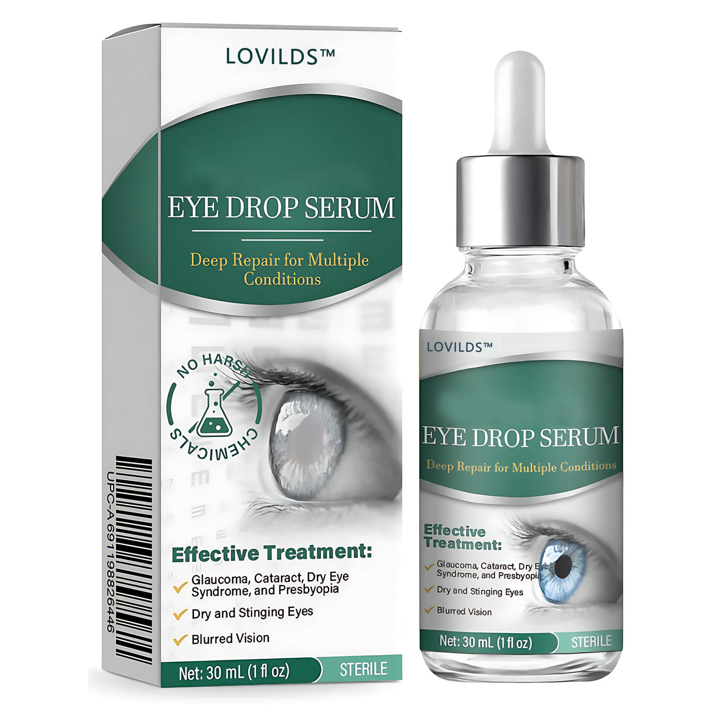 LOVILDS™ Eye Drops Serum ✅FDA Approved(Suitable for presbyopia, dry eye syndrome, glaucoma, and cataracts) 👀