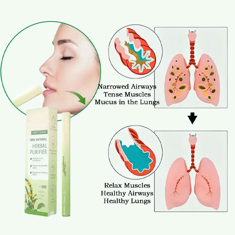 Qooes™ Breathe Mullein Relaxation Stick – Soothes Lungs, Detoxifies, Freshens Breath