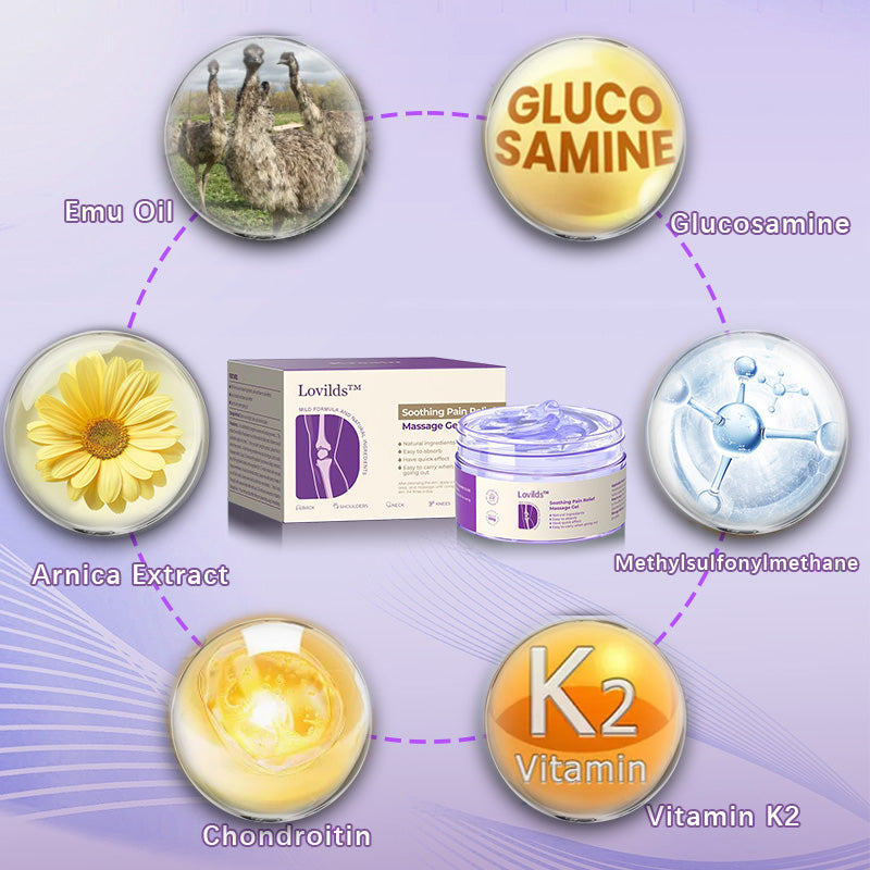 ⏰Last Day Promotion: BUY 1 GET 1 FREE🔥Lovilds™ Turmeric & Emu Oil Arthritis Soothing Pain Relief Massage Gel 👨⚕️Australian Osteopathic Association (AOA)Approved