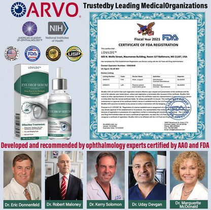 LOVILDS™ Eye Drops Serum ✅FDA Approved(Suitable for presbyopia, dry eye syndrome, glaucoma, and cataracts) 👀