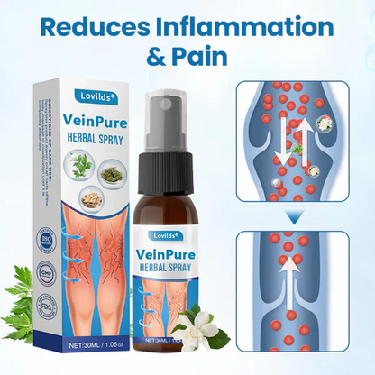 Lovilds® VeinPure Herbal Spray-✅ Clinically proven to eliminate varicose veins in just 7 days!