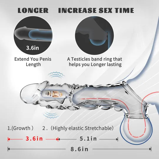 🔥🎁 2025 HOT Deal 💥 Reusable Histone™ Penis Extension Vibrator – Makes You Longer, Harder & Unstoppable 😍